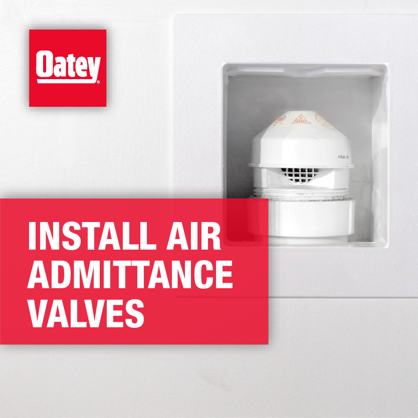 How To Install Secondary Venting Systems Air Admittance Valves Aav Installation Oatey 3051