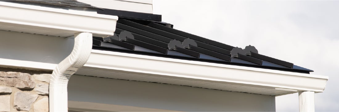 Gutter on roof image